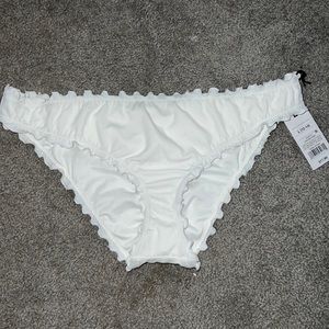 White bikini bottoms